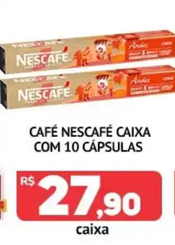 Super Nicolini Café nescafé caixa com 10 cápsulas oferta