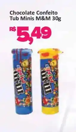 Supermercados Savegnago Chocolate Confeito Tub Minis M&M oferta