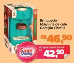 Supermercados Savegnago Brinquedo Máquina de café Geração Chef Jr oferta