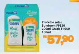 Supermercados Savegnago Protetor solar Sundown Fps50 oferta