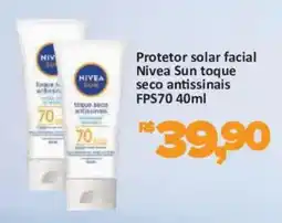 Supermercados Savegnago Protetor solar facial nivea sun toque seco antissinais oferta