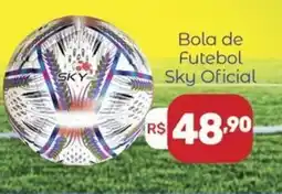 Supermercados Jau Serve Bola de Futebol Sky Oficial oferta