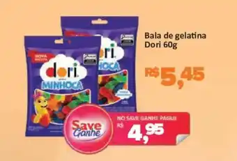 Supermercados Savegnago Bala de gelatina Dori oferta
