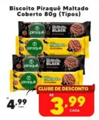 Biscoito Piraquê Maltado Coberto 80g (Tipos)