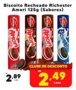 Nidobox Biscoito Recheado Richester Amori 125g (Sabores) oferta