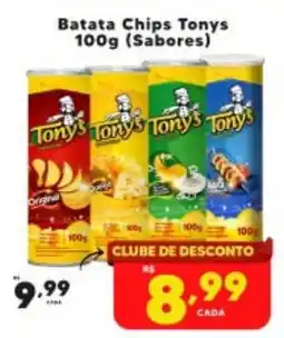 Nidobox Batata Chips Tonys 100g (Sabores) oferta