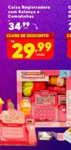 Nidobox Caixa Registradora com Balança e Comidinhas oferta
