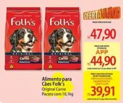 Atacadão Alimento para Cães Folk's Original Carne oferta