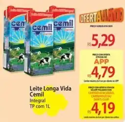 Atacadão Leite Longa Vida Cemil Integral oferta