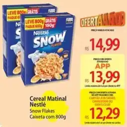 Atacadão Cereal matinal nestlé snow flakes oferta