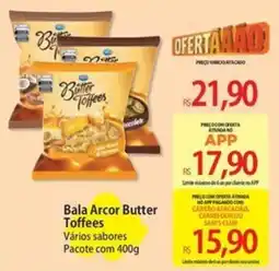 Atacadão Bala Arcor Butter Toffees Vários sabores oferta