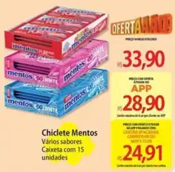 Atacadão Chiclete Mentos Vários sabores oferta