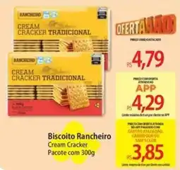 Atacadão Biscoito rancheiro cream cracker oferta