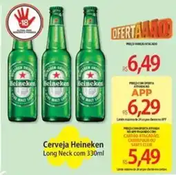 Atacadão Cerveja Heineken Long Neck oferta