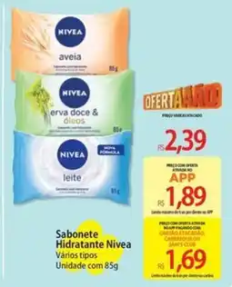 Atacadão Sabonete Hidratante Nivea Vários tipos oferta