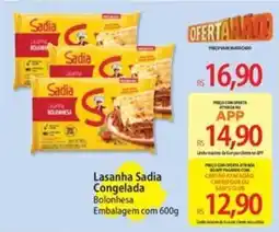 Atacadão Lasanha Sadia Congelada Bolonhesa oferta