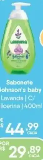 Farma Ponte Sabonete johnson's baby lavanda c/ glicerina oferta