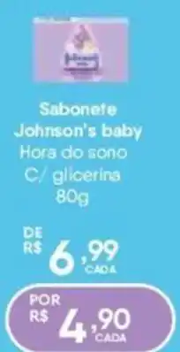 Farma Ponte Sabonete Johnson's baby Hora do sono C/ glicerina oferta