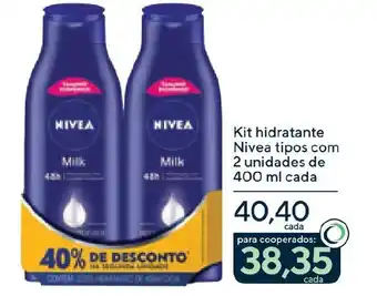 Kit hidratante Nivea tipos com