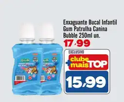 Rede Top Enxaguante Bucal Infantil Gum Patrulha Canina Bubble oferta