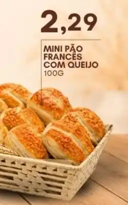Mercadão Atacadista Mini pão francês com queijo oferta