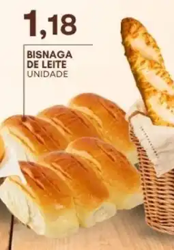Mercadão Atacadista Bisnaga de leite oferta