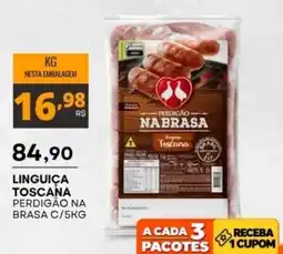 Mercadão Atacadista Linguiça Toscana Perdigão Na Brasa oferta