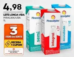 Mercadão Atacadista leite longa vida piracanjuba oferta