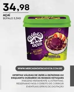 Mercadão Atacadista Açaí búfalo oferta