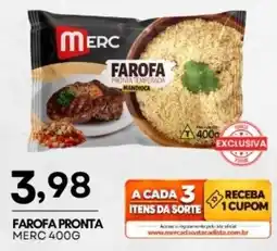 Mercadão Atacadista Farofa pronta mandioca oferta