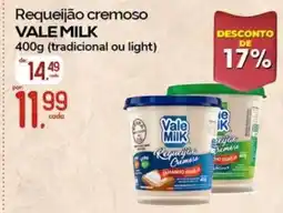 Cometa Supermercados Requeijão cremoso vale milk oferta