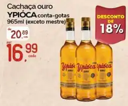 Cometa Supermercados Cachaça ouro ypióca conta-gotas oferta
