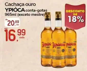 Cometa Supermercados Cachaça ouro ypióca conta-gotas oferta