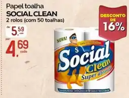 Cometa Supermercados Papel toalha social clean oferta