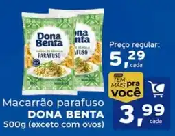 Cometa Supermercados Macarrão parafuso dona benta oferta