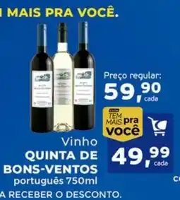 Cometa Supermercados Vinho quinta de bons-ventos português oferta