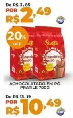 Pinheiro Supermercado Achocolatado em pó pratile oferta