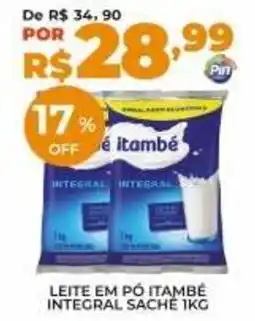Pinheiro Supermercado Leite em pó itambé integral sachê oferta