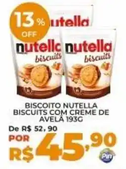 Pinheiro Supermercado Biscoito nutella biscuits oferta