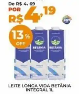 Pinheiro Supermercado Leite longa vida betânia integral oferta
