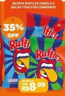 Pinheiro Supermercado batata ruffles cebola e salsa oferta