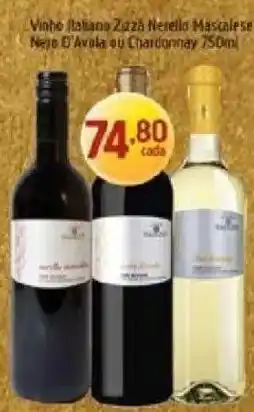 Supermercados Guanabara Vinho Italiano Zuzzà Nerello Mascalese Nejo D'Avola ou Chardonnay oferta
