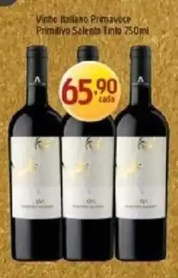 Supermercados Guanabara Vinho italiano primavoz primativo salento tinte oferta
