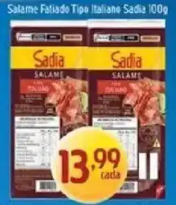 Supermercados Guanabara Salame fatiado tipo italiano sadia oferta