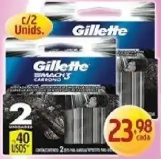Supermercados Guanabara Gillette mach3 carbono oferta