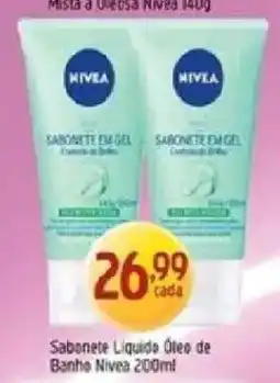 Supermercados Guanabara Sabonete liquido oleo de banho nivea oferta