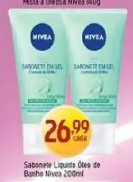 Supermercados Guanabara Sabonete liquido oleo de banho nivea oferta
