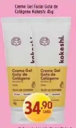 Supermercados Guanabara Creme Gel Facial Gota de Colágeno Kokeshi oferta