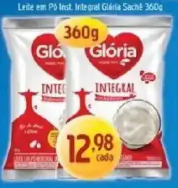 Supermercados Guanabara Leite em Pó Inst. Integral Glória Sachê oferta