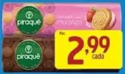 Supermercados Guanabara Biscoito piraque recheado com morango oferta